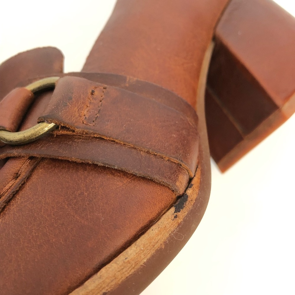 Kork-Ease Brown Leather Block Heel Loafer - Picture 9 of 14